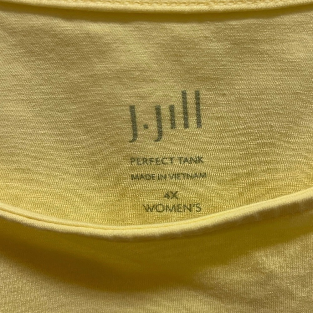 J.‎ Jill Women’s Yellow Perfect Tank Top in Size 4X - Picture 3 of 11
